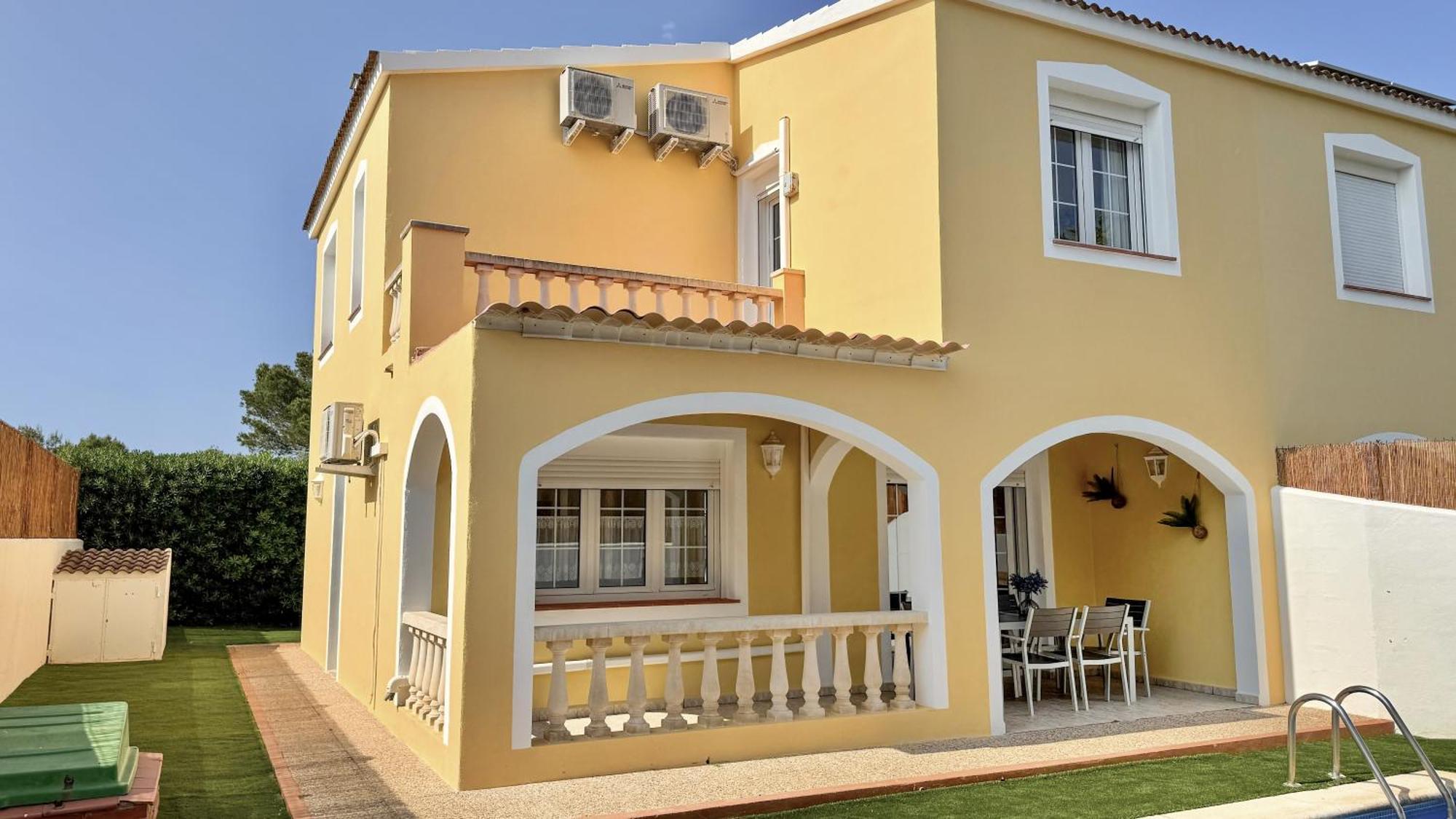 Chalet Villafranca Menorca Con Piscina Privada Cala en Bosc Exterior photo